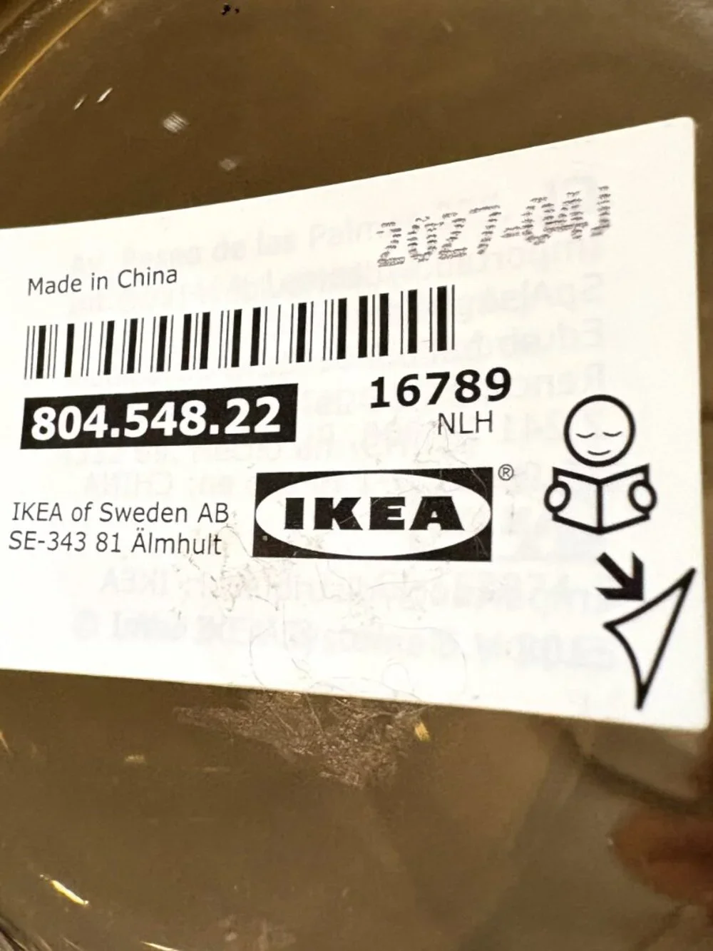 IKEA Forenlig Smokey Gray Glass Vase 8.25